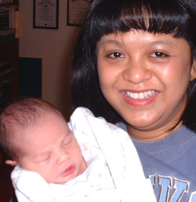 10 February 2002 with mommy