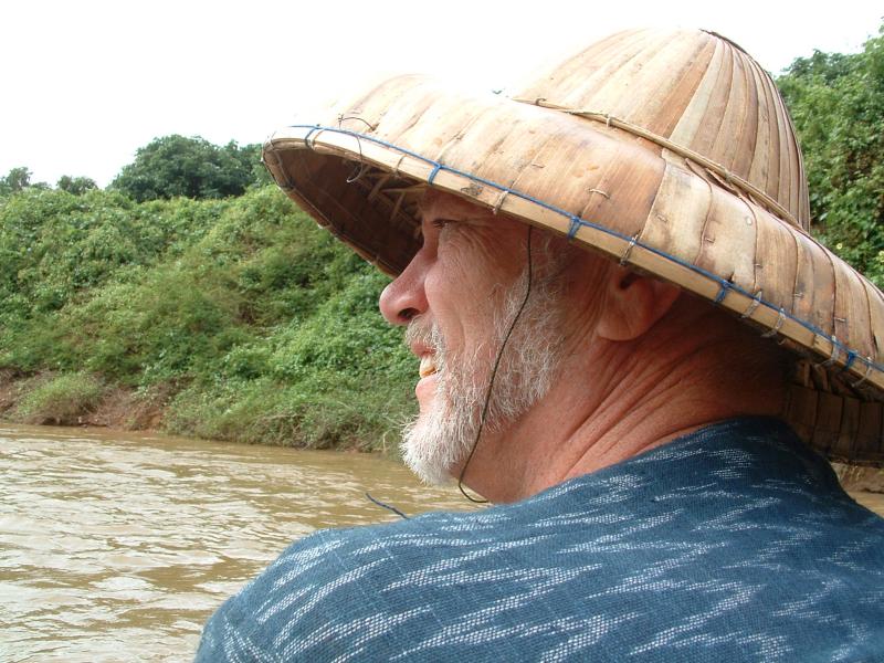 Riding raft on river in ChangMia (thats me)