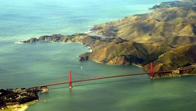View from above/Golden Gate