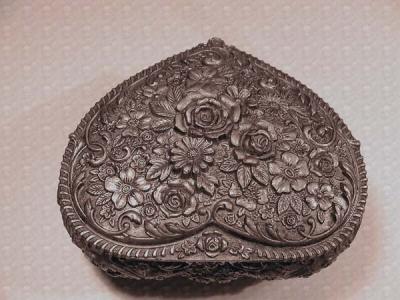 small pewter jewelry box