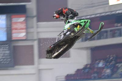 Freestyle Snowmobile Jumping