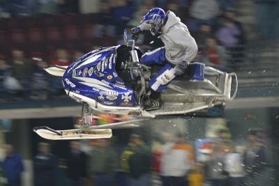 Freestyle Snowmobile Jumping