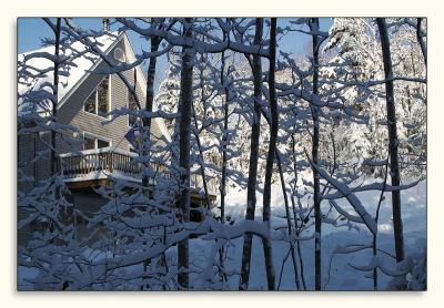 Our house in the winter wonderland!