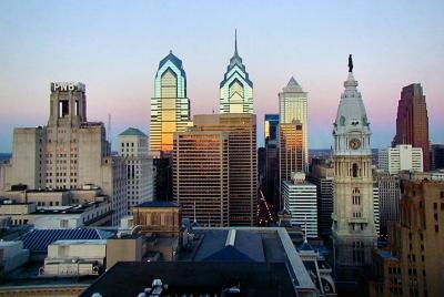 Philly at dawn (*) (by Rich Miller)