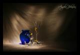 <b>Blue & Yellow painted with light</b><BR> <i>by Angela Johnson</i>