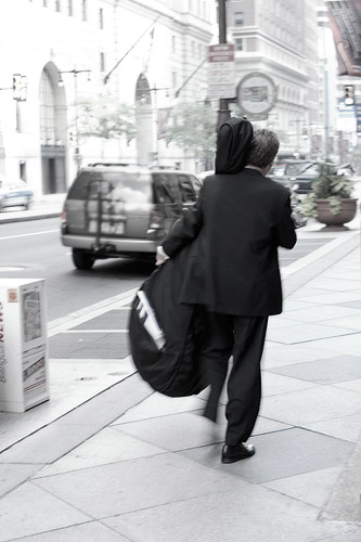 * Cellist Going to Work