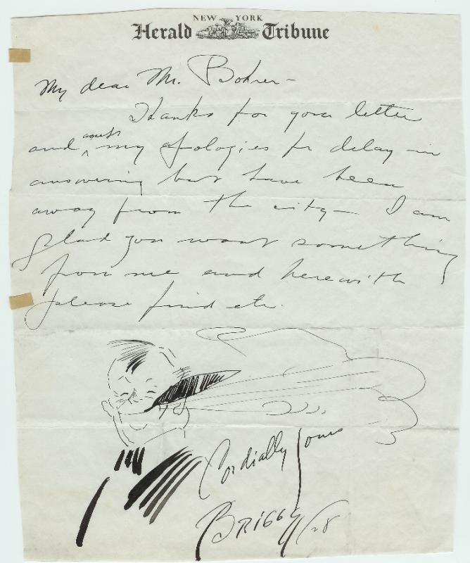 Correspondence with self-portrait