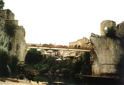 The missing Old Bridge in Mostar, Bosnia I (*)
