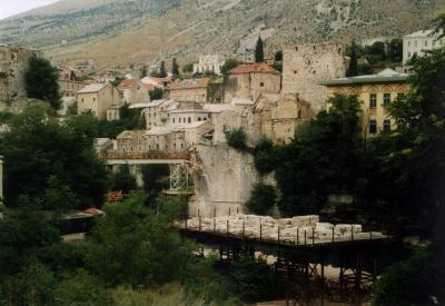 The missing Old Bridge in Mostar, Bosnia II (*)