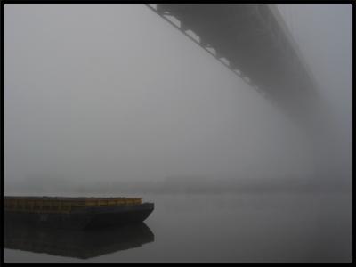 Fremont Bridge in the Mist