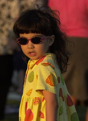 Sunset Girl in Shades