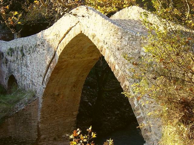 River Lousios stone bridge