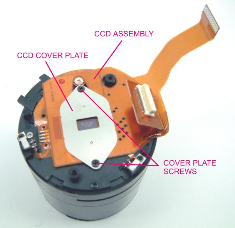 CCD and LENS assembly