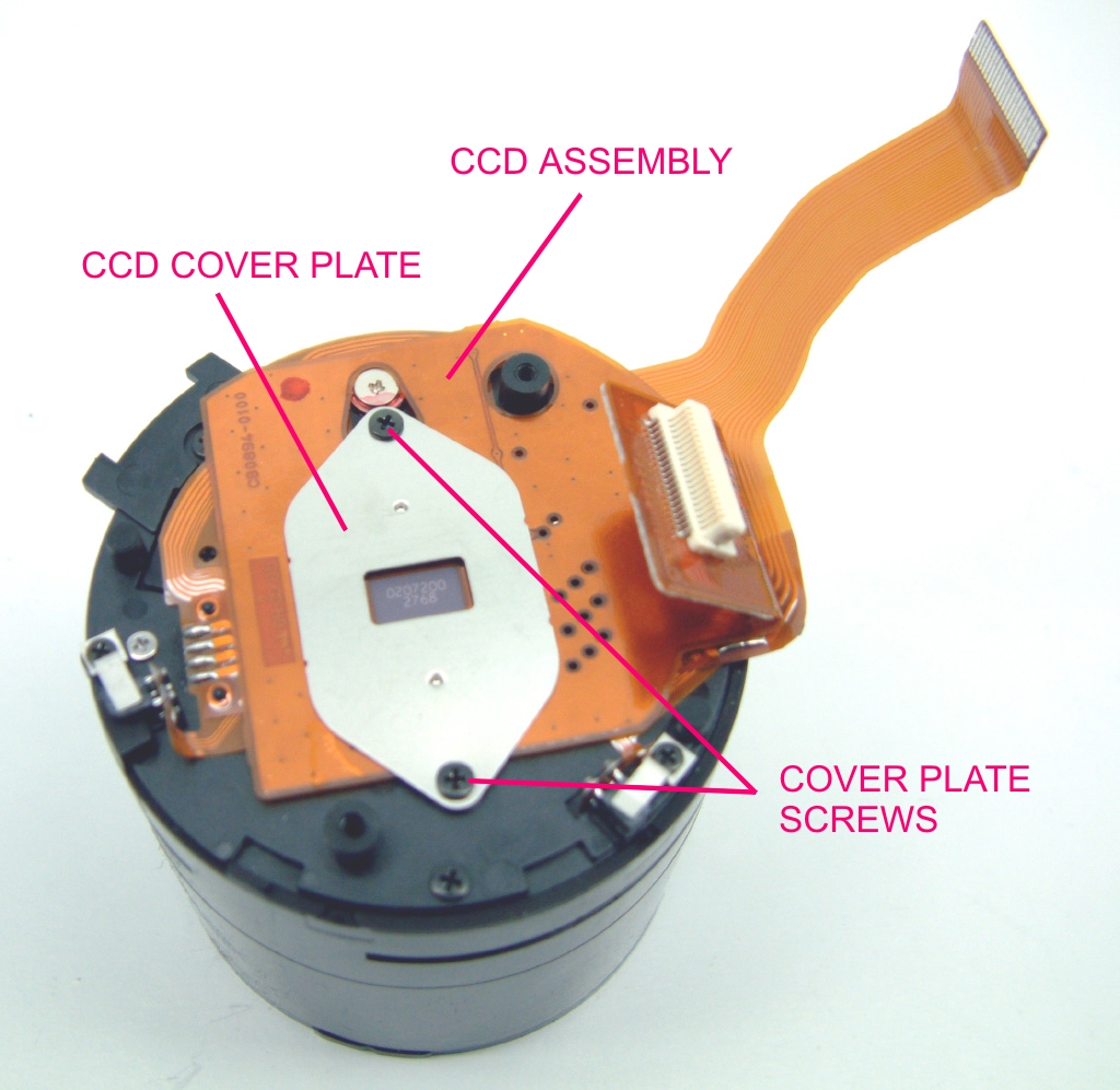 CCD and LENS assembly