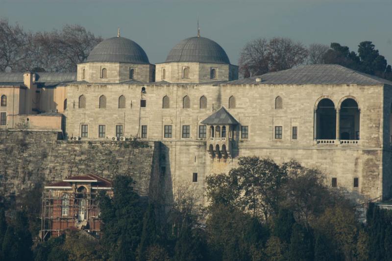 Topkapi palace from Bosporus ferry