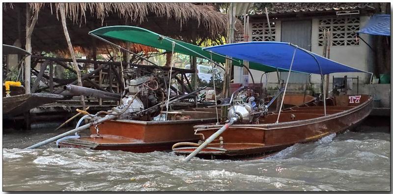 Long-tailed boats - near Damnoen Saduak, Thailand