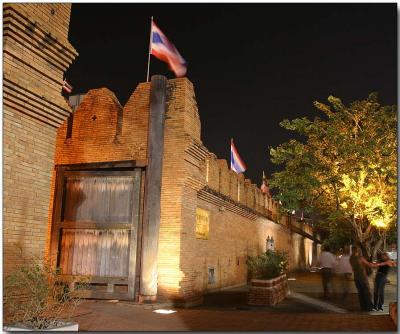 Old city wall and gate - Chiang Mai