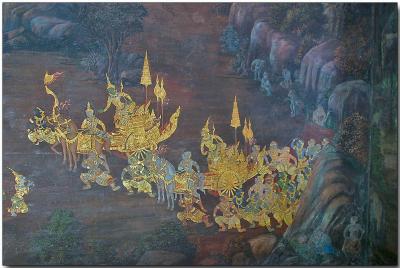 Wall graphic - Wat Phra Kaew