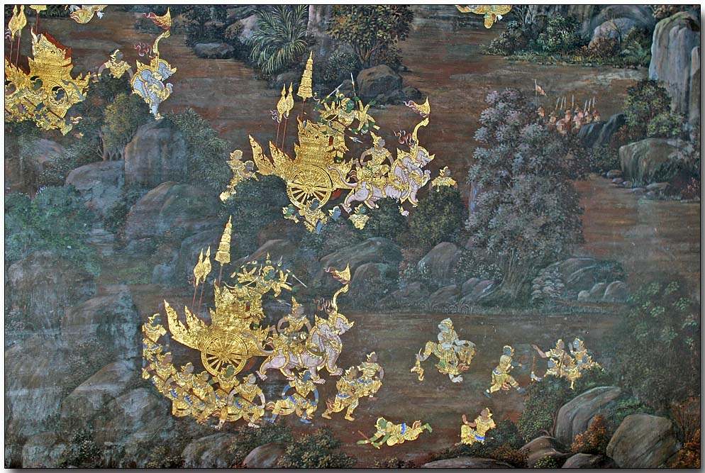 Wall graphic - Wat Phra Kaew