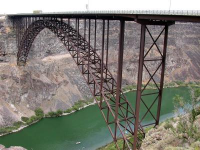 The I. B. Perrine Bridge is a popular spot for base jumping