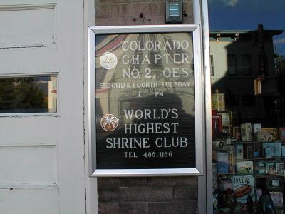 World's Highest Shrine Club, Leadville, Colorado