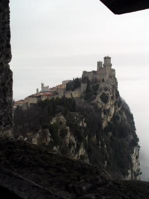 View of La Rocca and Centro Storico from La Cesta (2nd Tower)