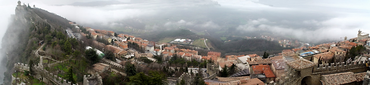 Panorama of La Cesta, Montale and Centro Storico from La Rocca