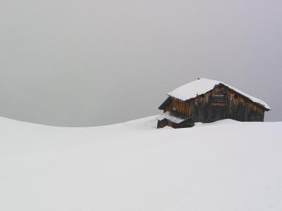 Alpine Hut in Fog
