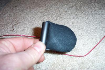 Here is a view of the speaker in it's pouch