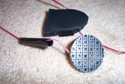 This is what the speaker looks like taken out of the removable pouch