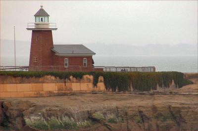 Closer view of the Santa Cruz Light House