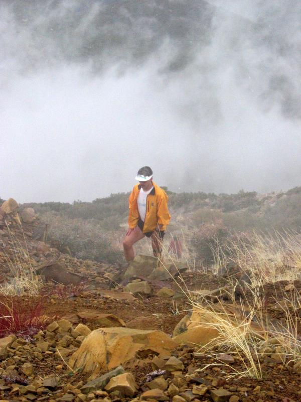 Joe climbing Topa Topa