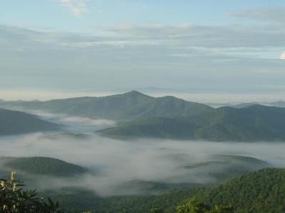 An early morning in June on the Blue Ridge Parkway