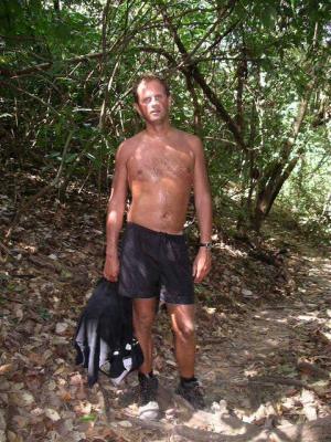 HG totally exhausted on the return hike.JPG