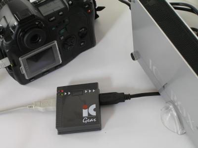 USB card backup with the Syncbox and the Icy Box