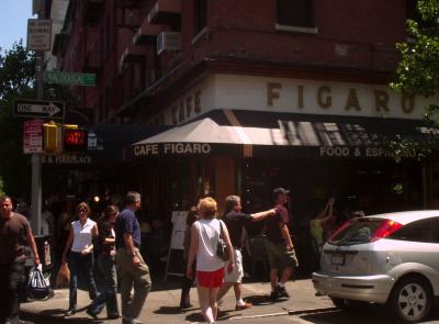 Cafe Figaro  at Southeast Corner of MacDougal and Bleecker