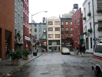 End of MacDougal Street  at 8th Street