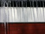 Icicles on a Utility Shed in Washington Square Park
