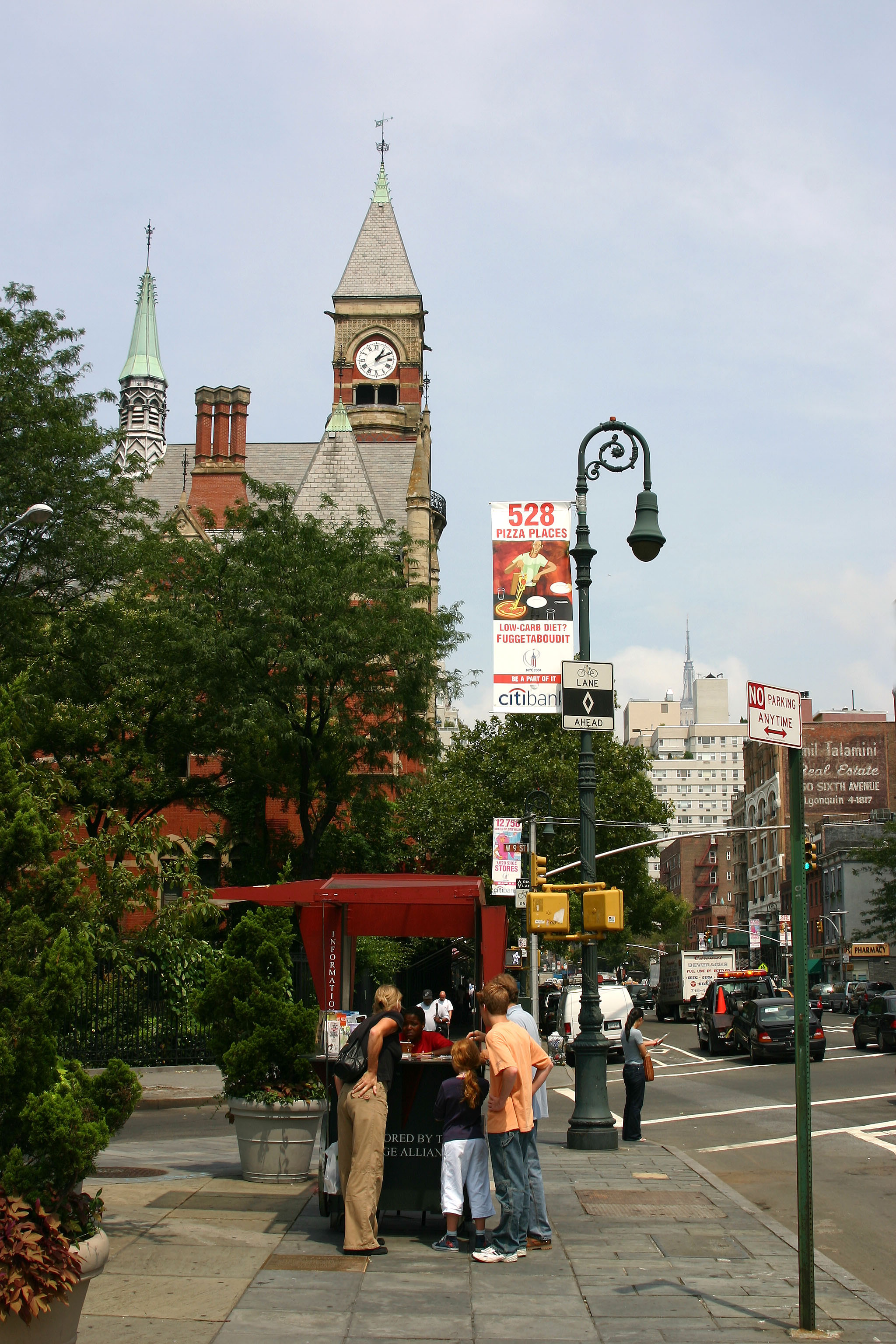 North View from Tourist Information Booth on Sixth Avenue at 8th Street