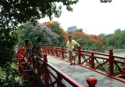 The Huc bridge-Ngoc Son temple-Ha Noi