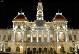 Saigon City Hall at night