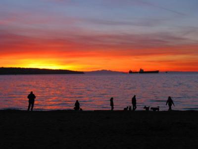Sunset at English Bay Vancouver Canada