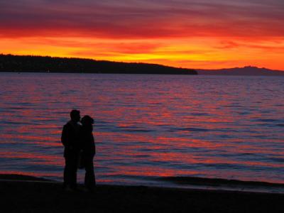 English Bay at sunset Vancouver