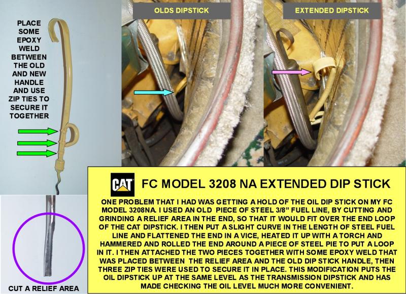 FC MODEL CAT 3208 NA EXTENDED OIL DIP STICK