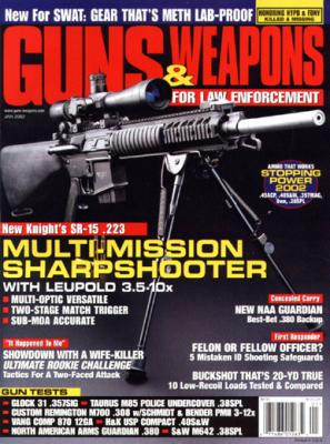 Guns & Weapons for Law Enforcement KAC SR-15 Cover Photo Replica