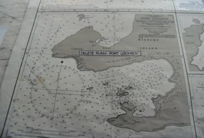 Nautical chart of Port Lockroy.