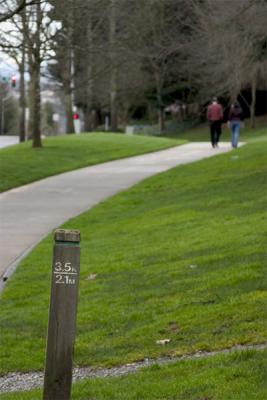 Marker on path