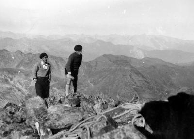 1932 - Roger et Jean Mailly sur l'Ossau