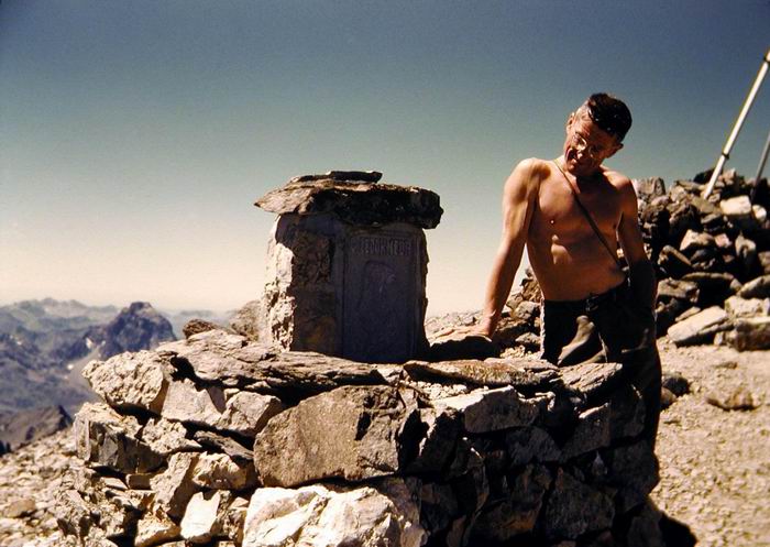 Robert Ollivier au sommet du Balatous