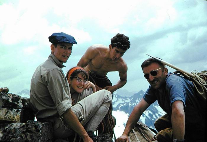 Au sommet du Palas (2974 m) le 24 juin 1962